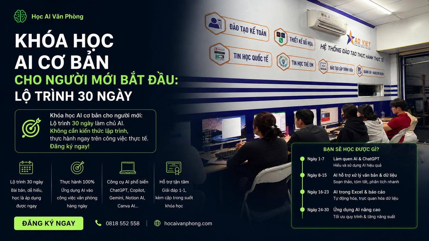Khóa Học AI Cơ Bản Cho Người Mới Bắt Đầu: Lộ Trình 30 Ngày
