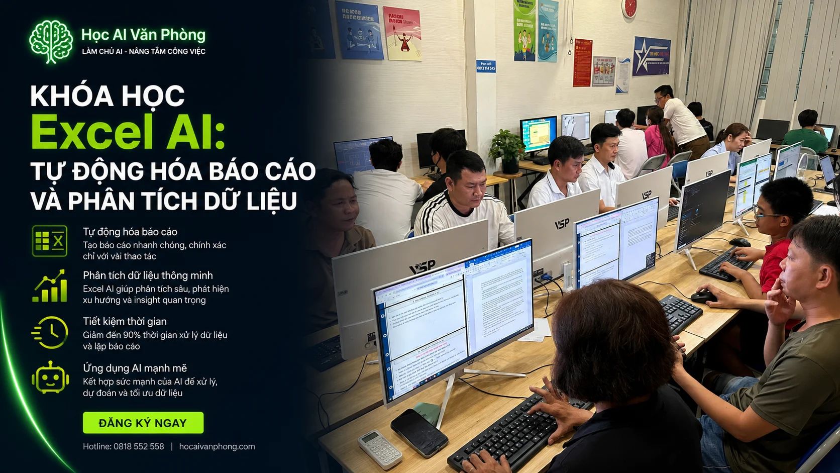 Khóa Học Excel AI: Tự Động Hóa Báo Cáo Và Phân Tích Dữ Liệu