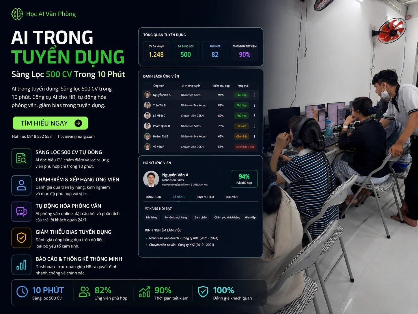 AI Trong Tuyển Dụng: Sàng Lọc 500 CV Trong 10 Phút