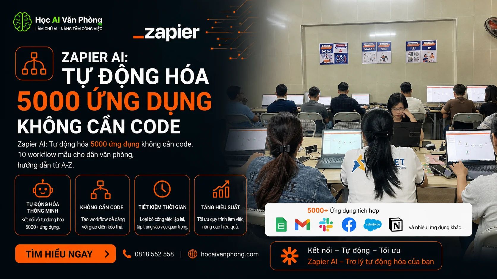 Zapier AI: Tự Động Hóa 5000 Ứng Dụng Không Cần Code