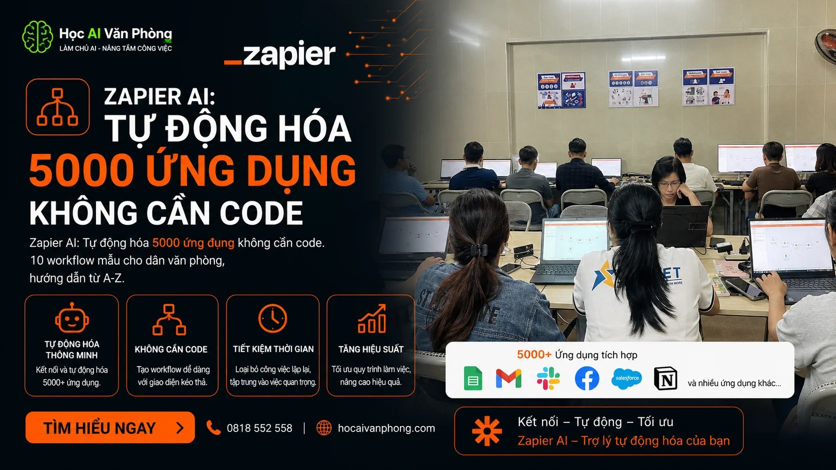 Zapier AI: Tự Động Hóa 5000 Ứng Dụng Không Cần Code