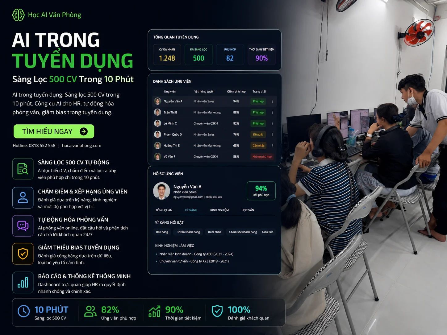 AI Trong Tuyển Dụng: Sàng Lọc 500 CV Trong 10 Phút