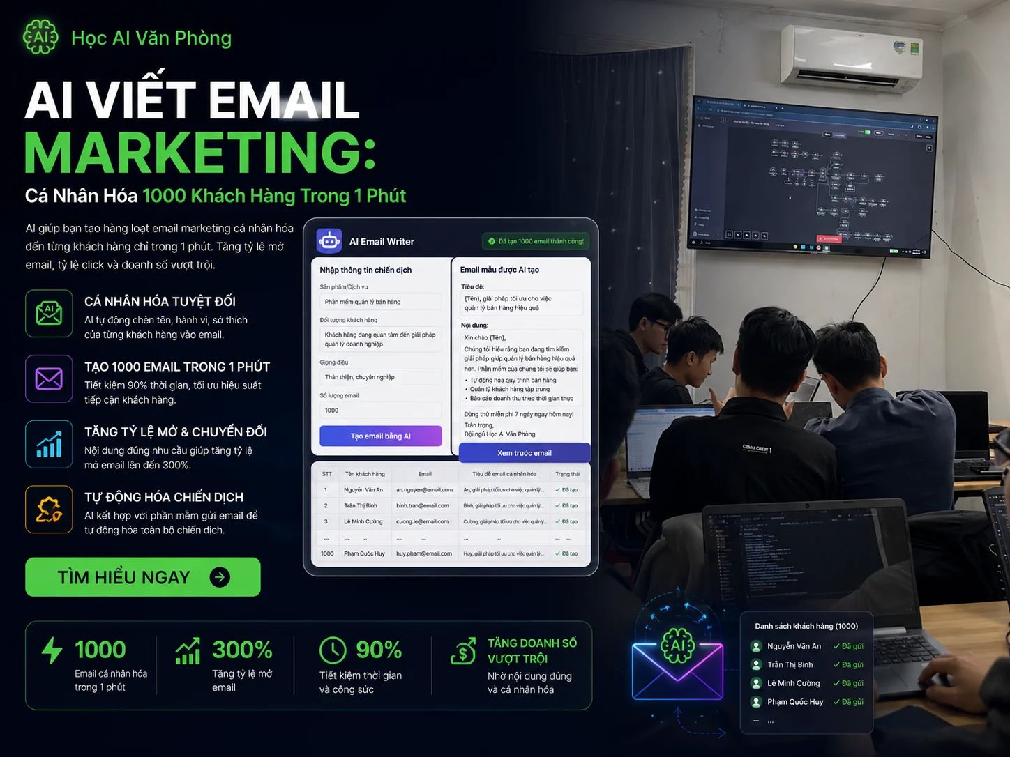 AI Viết Email Marketing: Cá Nhân Hóa 1000 Khách Hàng Trong 1 Phút
